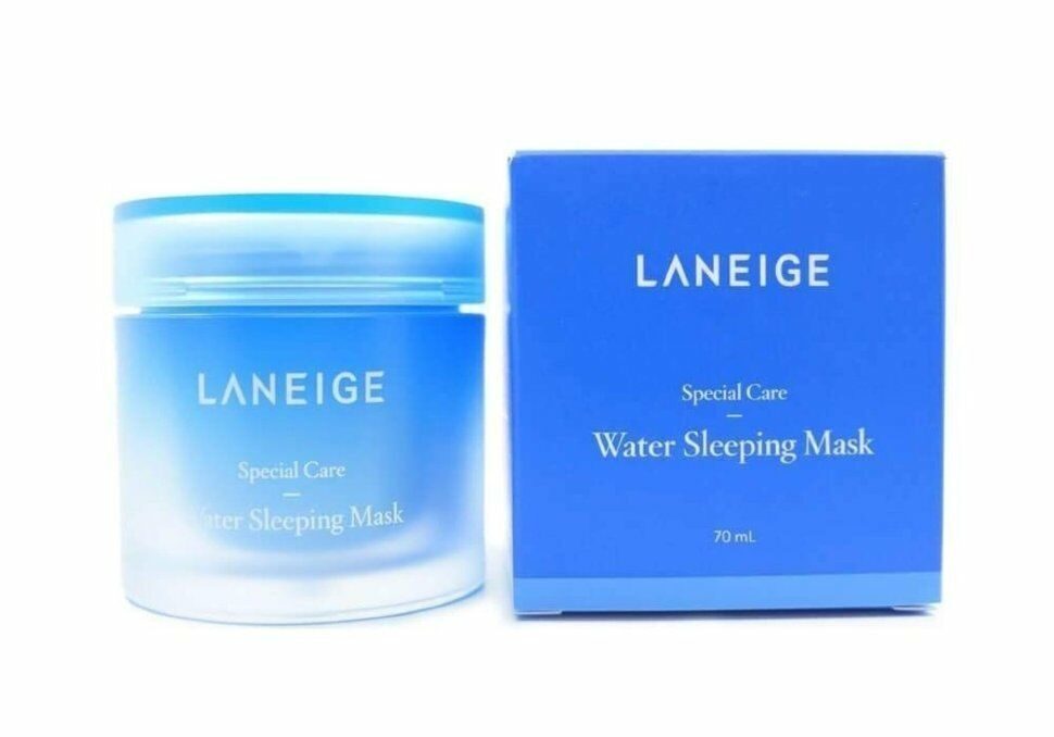 Laneige маска. Laneige увлажняющая ночная маска Water sleeping Mask. Laneige Special Care Water sleeping Mask 70 мл. Laneige маска синяя. Бокс с маска Laneige Water sleeping Mask.