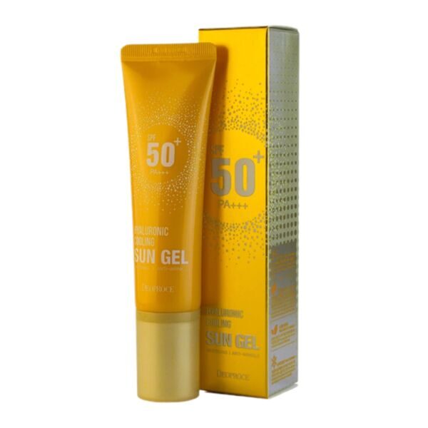 Deoproce Освежающий солнцезащитный крем Hyaluronic Cooling Sun Gel SPF 50+ PA+++, 50 гр.