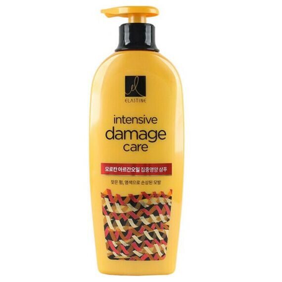 ELASTINE Шампунь для интенсивного ухода за поврежденными волосами Damage + Ceramide Shampoo, 680 мл.