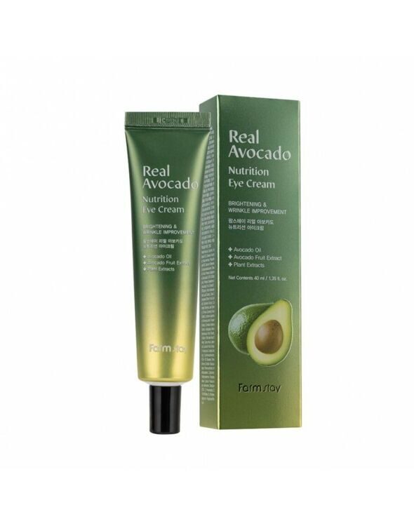 Farm Stay Крем для кожи вокруг глаз с маслом авокадо Real Avocado Nutrition Eye Cream, 40 мл.